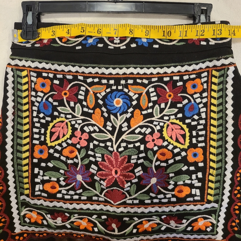 Lulu's Black Embroidered Skirt - Picture 6 of 8